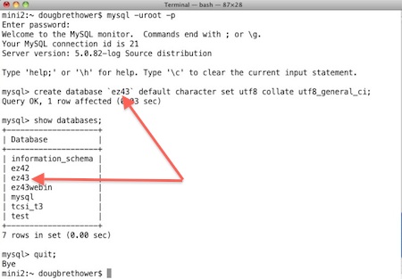 Create the database