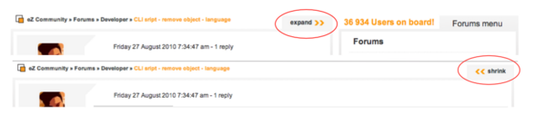 Full width forums