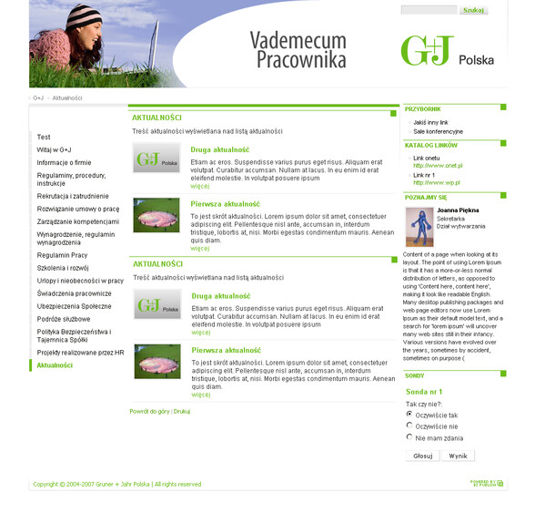 G+J intranet portal